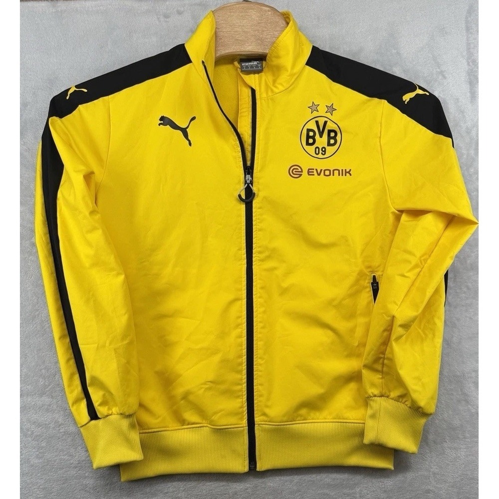Puma Borussia Dortmund 2015-2016 Full Zip Track Jacket Yellow Men's Size S - Picture 1 of 5